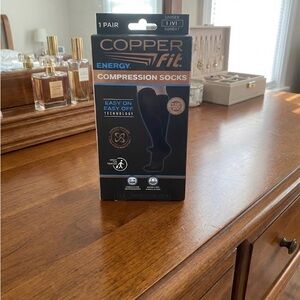 UNISEX Copper Fit Energy Compression Socks - Black